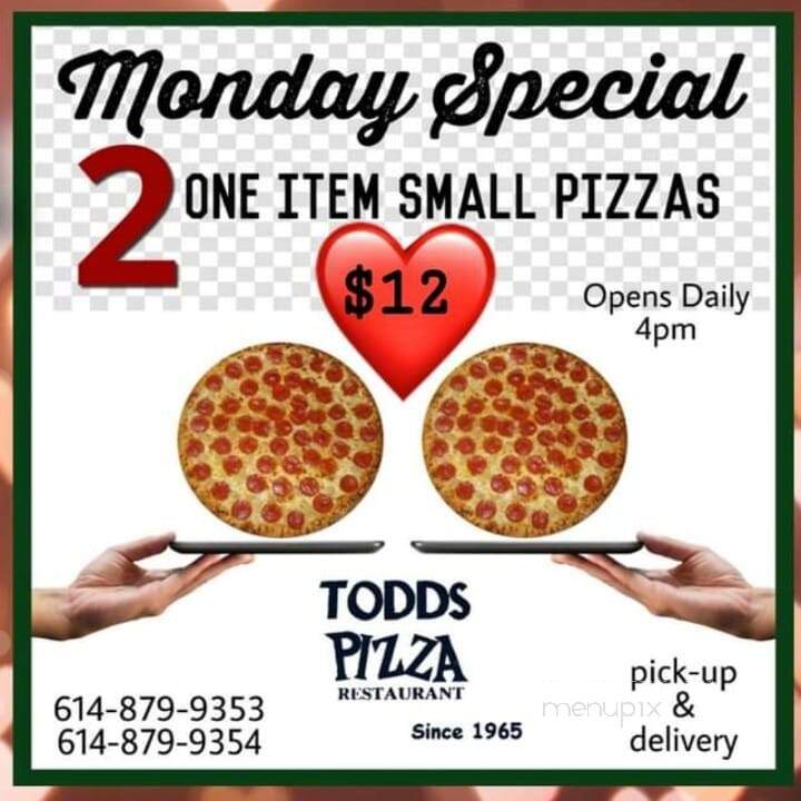 Todds Pizza Restaurant - West Jefferson, OH