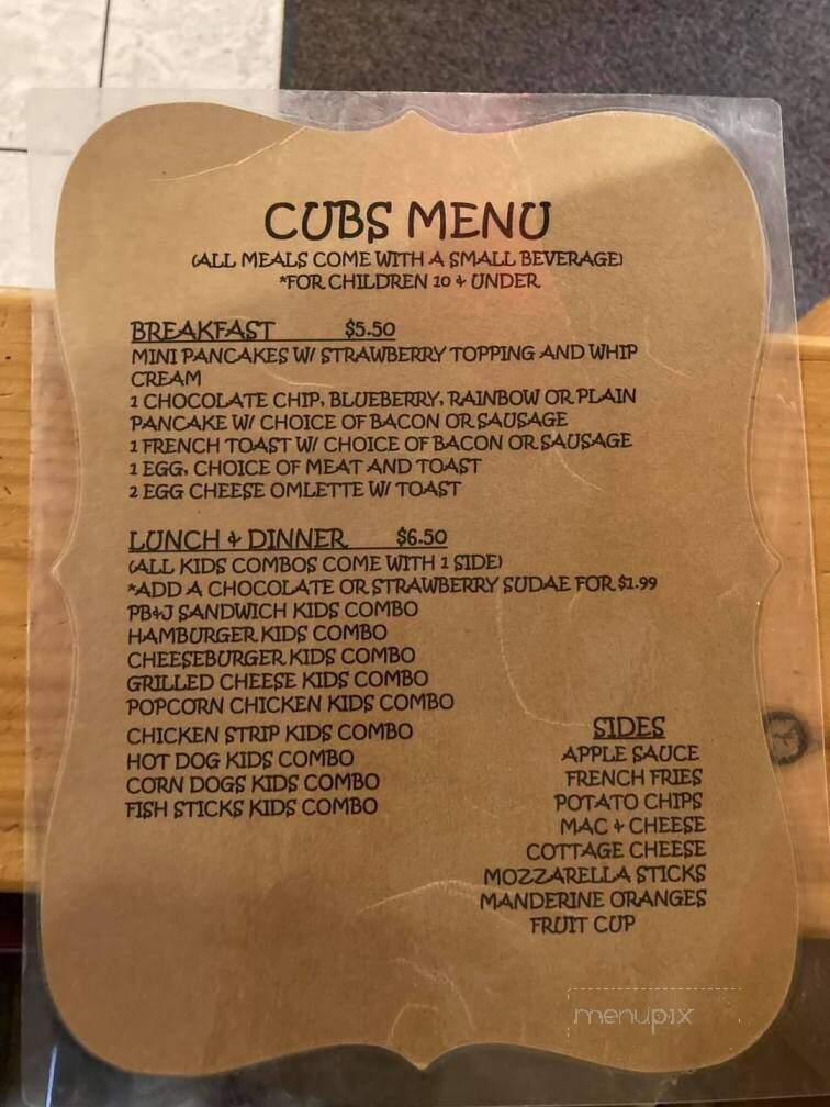 Hungry Bear - Plattsburgh, NY menu_pic