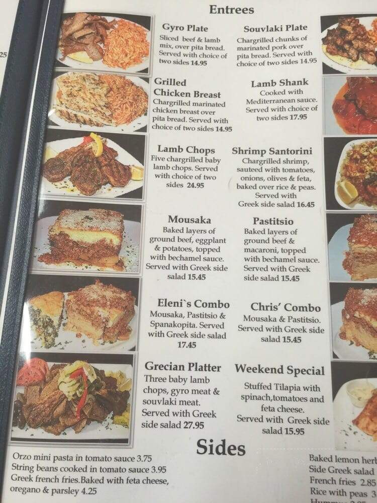 Chris' Taverna - Boynton Beach, FL menu_pic