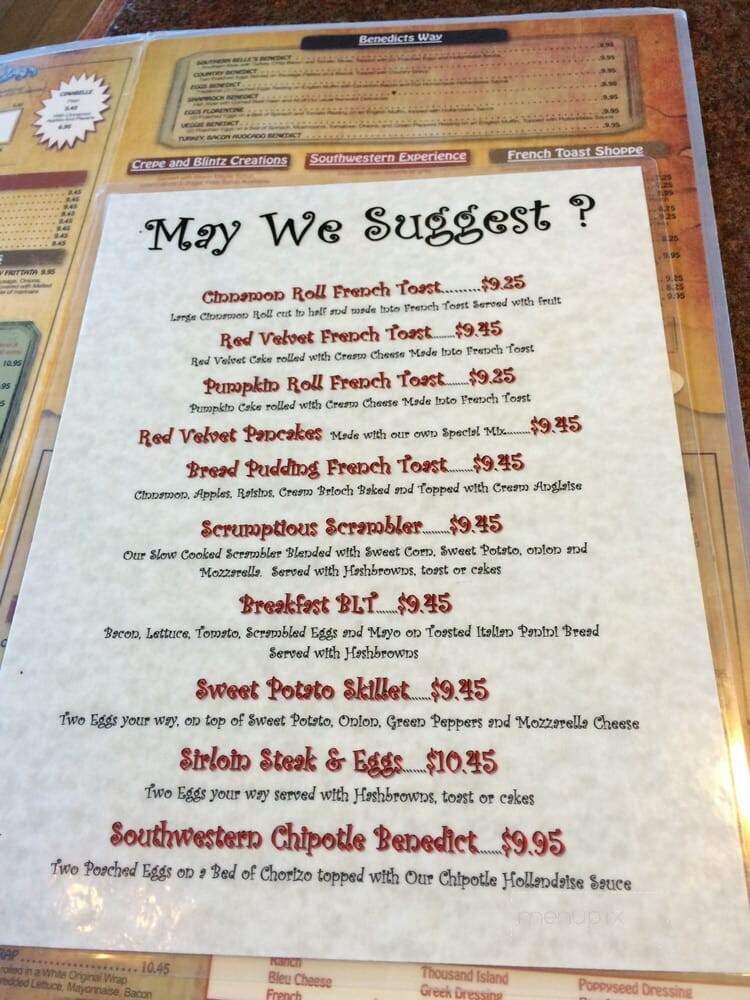 Southern Belle's - Yorkville, IL menu_pic