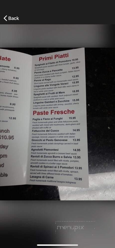 Osteria Vecchio Piemonte - Miami, FL menu_pic