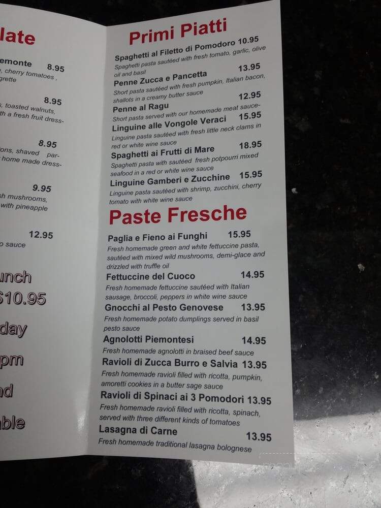 Osteria Vecchio Piemonte - Miami, FL menu_pic