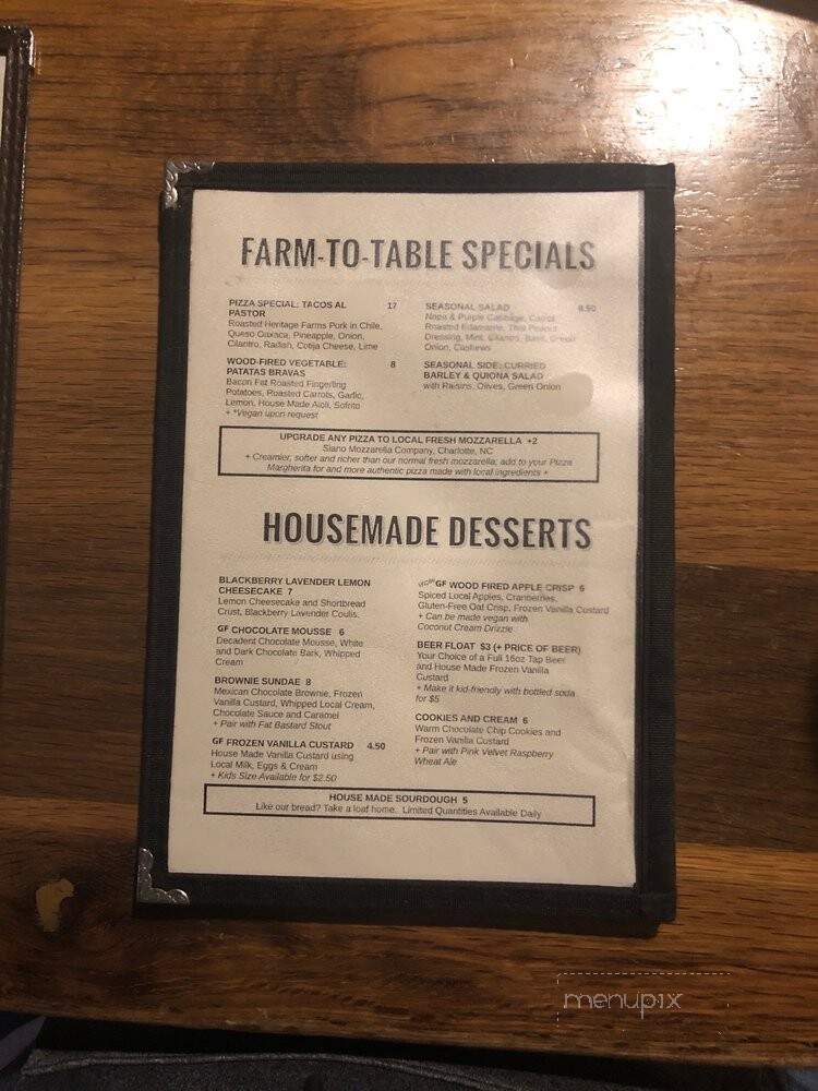 Lost Province Brewing Co - Boone, NC menu_pic