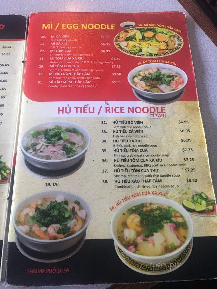 Pho 999 - Van Nuys, CA menu_pic