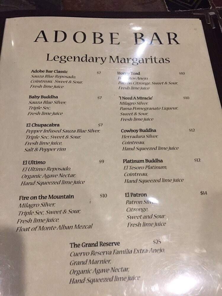 Adobe Bar - Taos, NM menu_pic