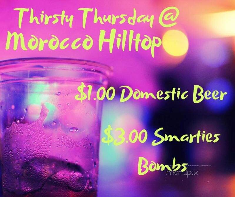 Hilltop Tavern - Morocco, IN menu_pic
