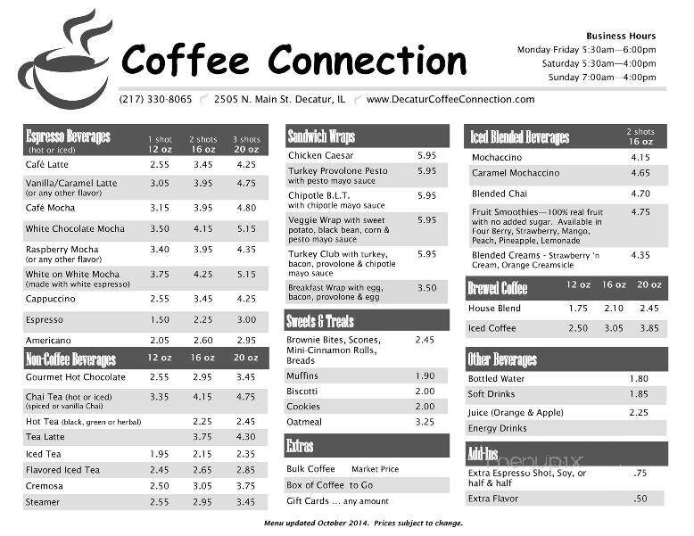 Coffee Connection - Decatur, IL