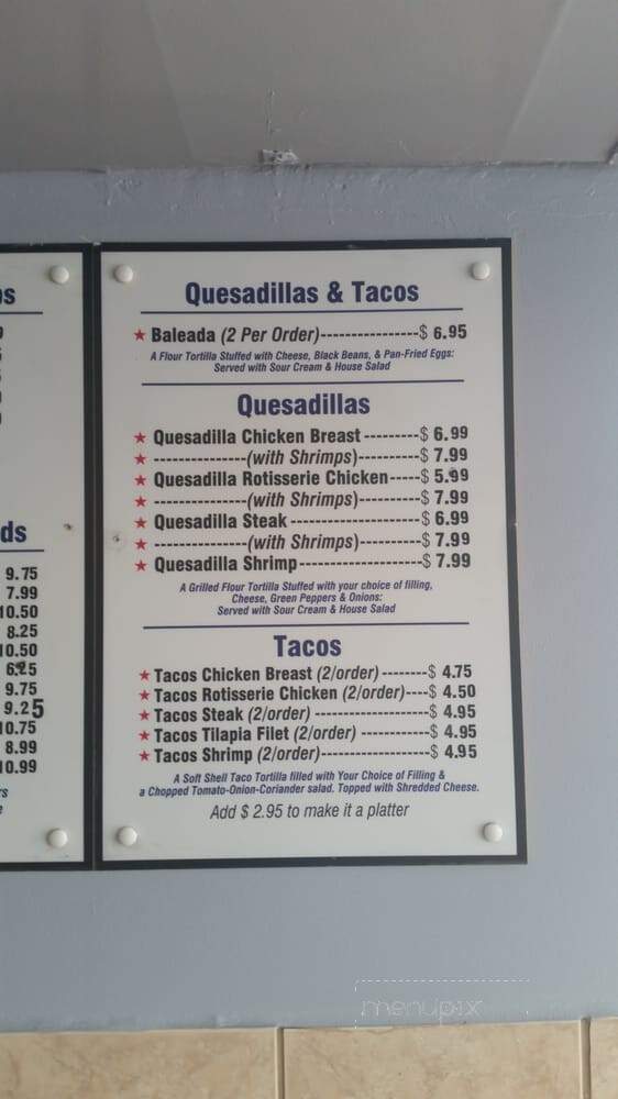Silvestre Chicken - Suitland, MD menu_pic