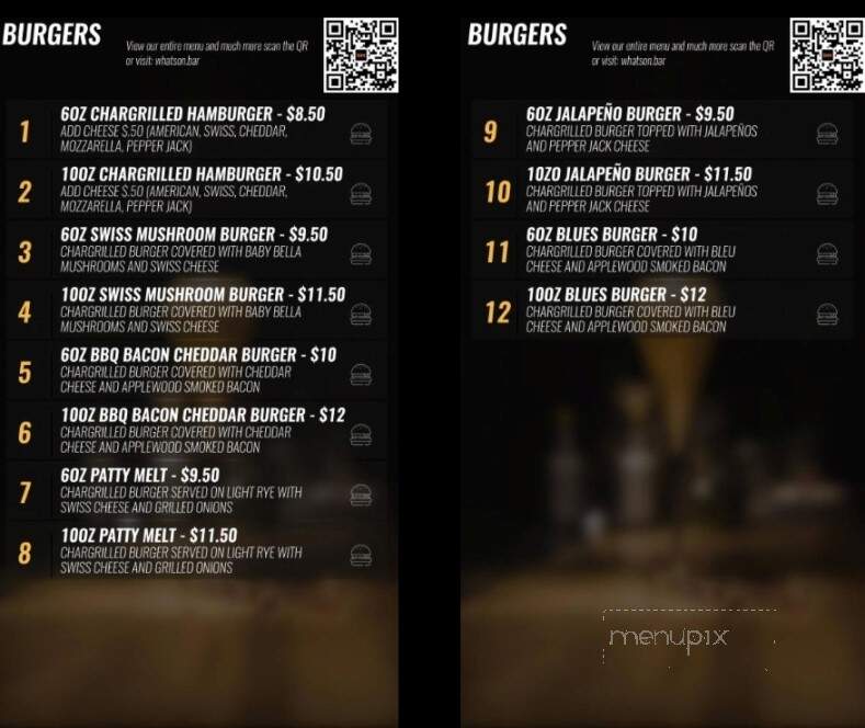Hink's Bar & Grill - Sycamore, IL menu_pic