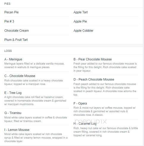 Strauss Bakery - Brooklyn, NY menu_pic