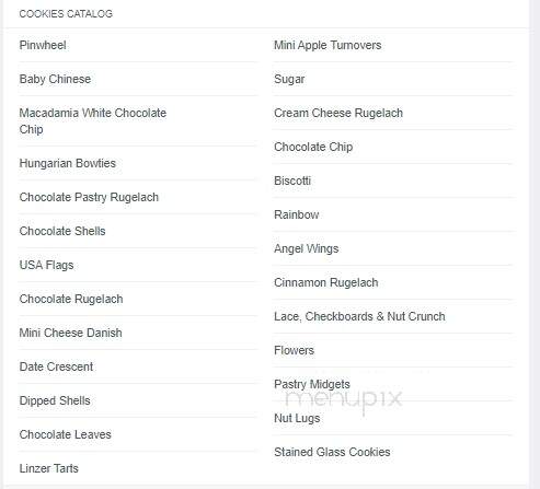 Strauss Bakery - Brooklyn, NY menu_pic