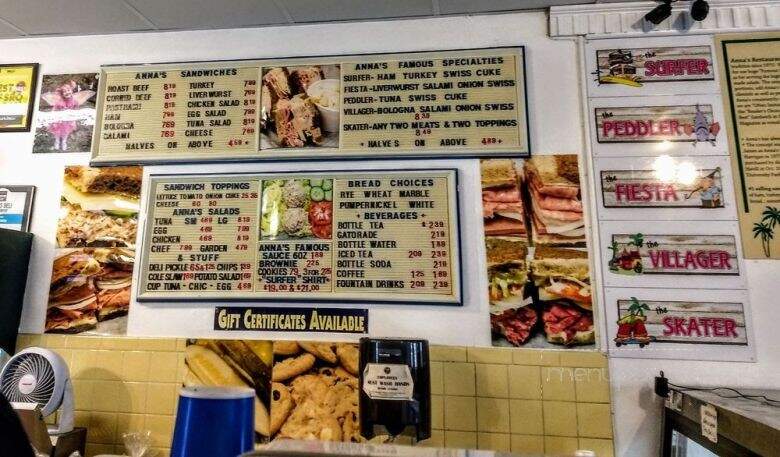 Annie's Deli Cafe - Sarasota, FL menu_pic