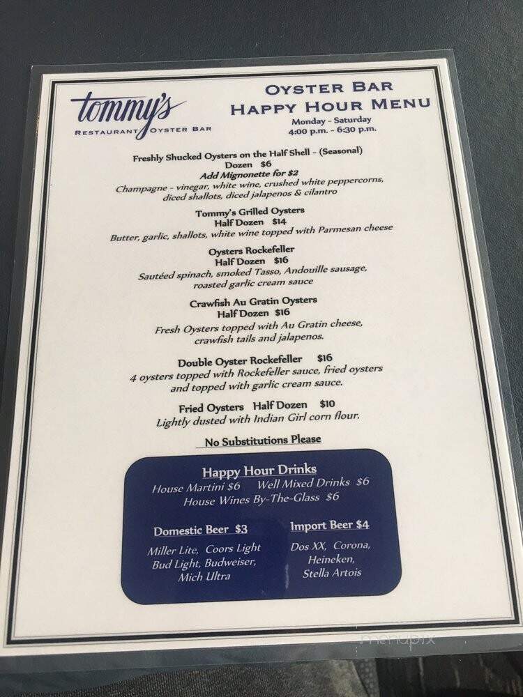 Tommy's Seafood Steakhouse - Houston, TX