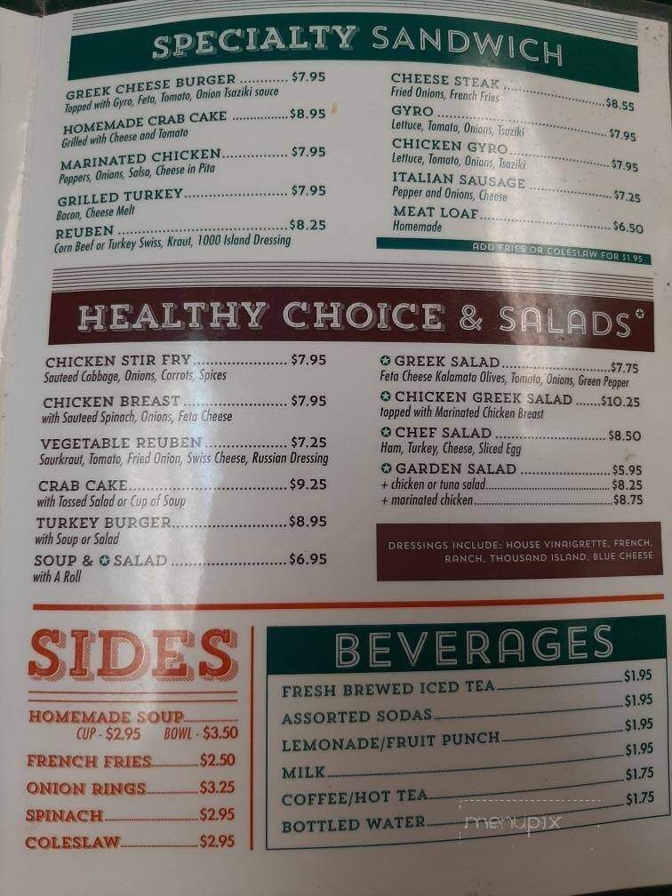 Kozy Korner Restaurant - Wilmington, DE menu_pic