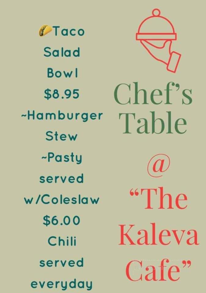 Kaleva Cafe - Houghton, MI menu_pic
