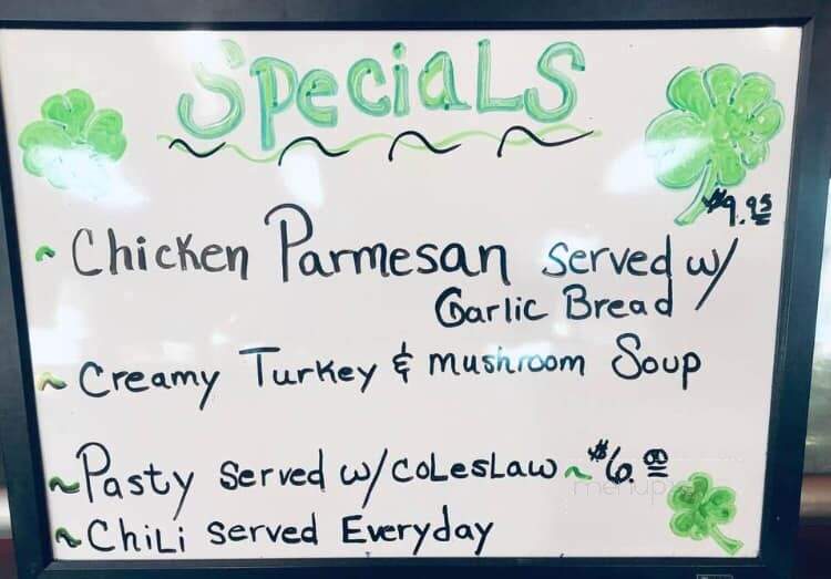 Kaleva Cafe - Houghton, MI menu_pic