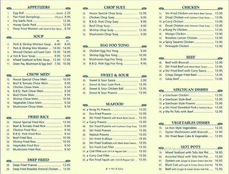Fountain Restaurant - Victoria, BC menu_pic