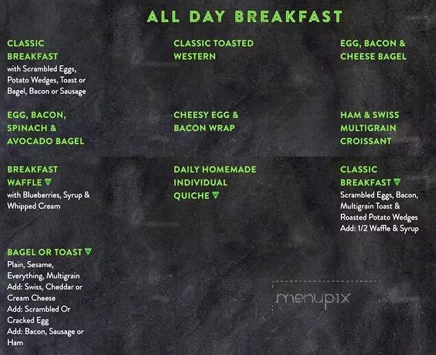 Williams Coffee Pub - Guelph, ON menu_pic