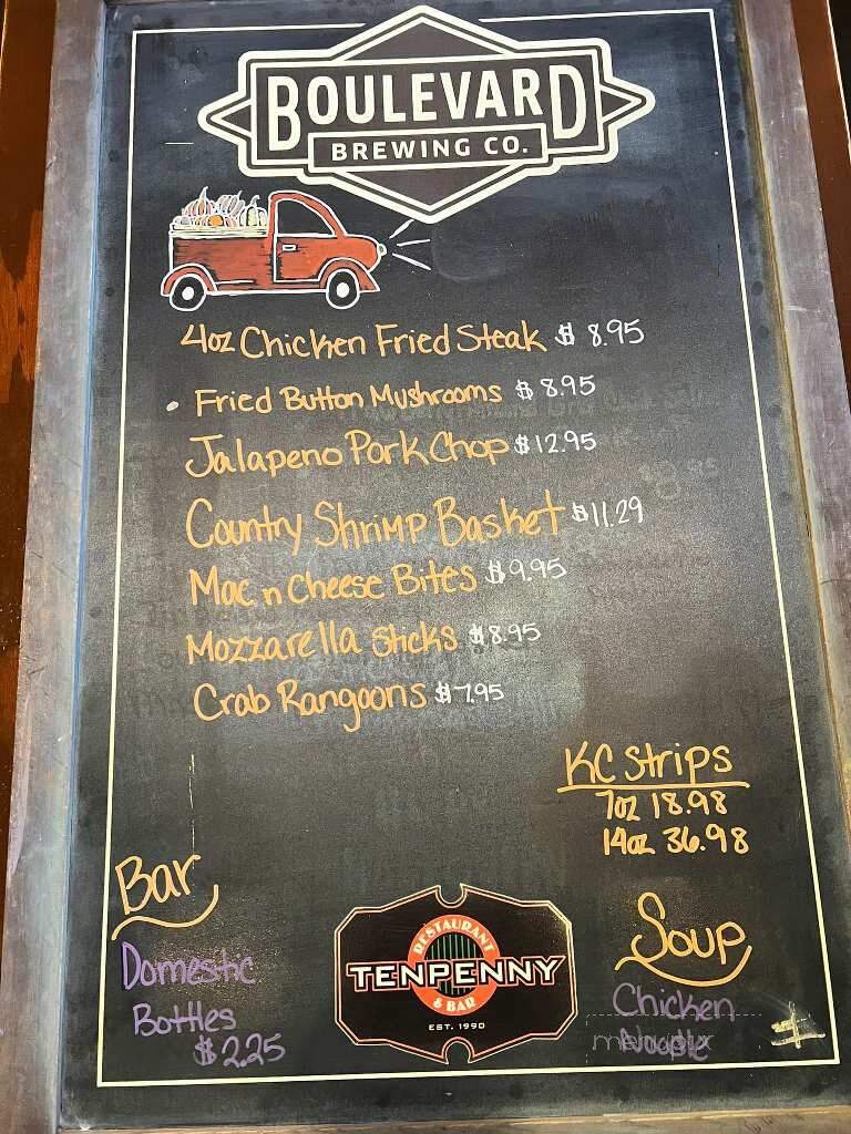 Ten Penny Restaurant & Bar - Leavenworth, KS menu_pic