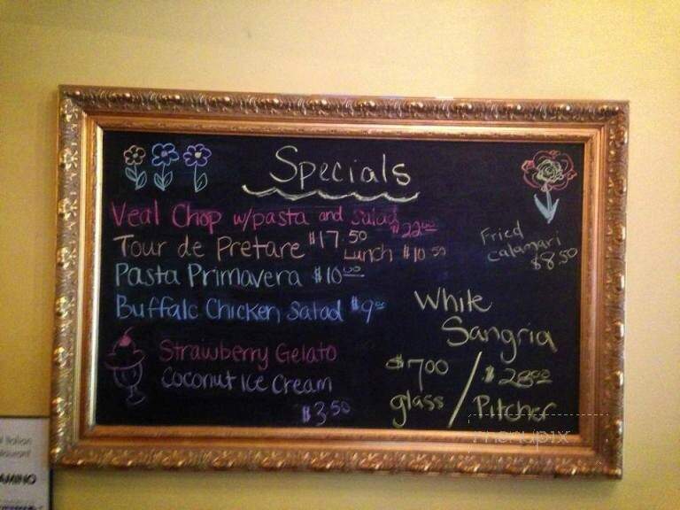 Il Camino Restaurant - Leominster, MA menu_pic