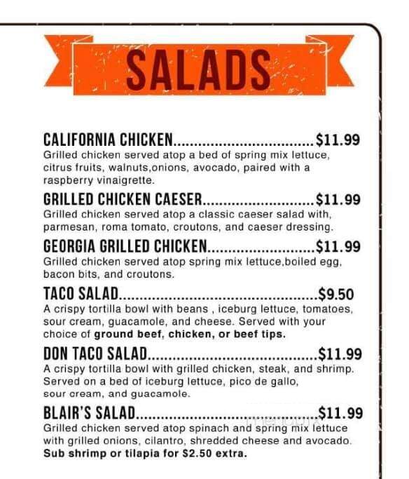 El Toro Loco - Griffin, GA menu_pic