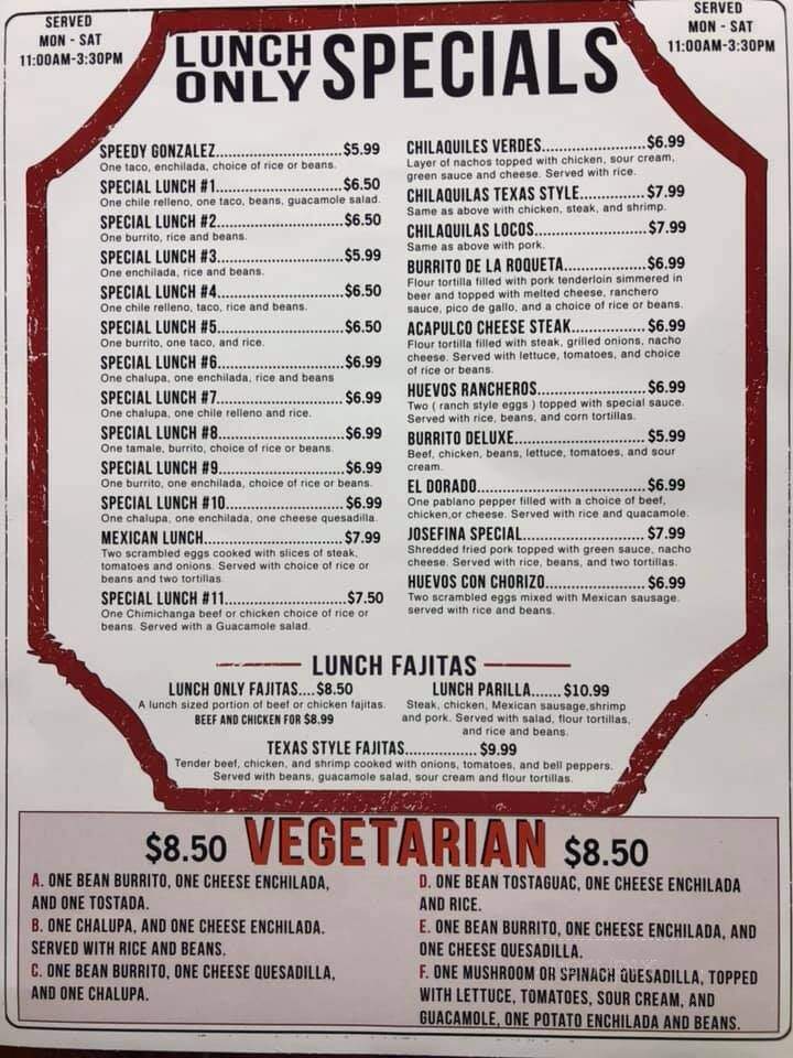 El Toro Loco - Griffin, GA menu_pic