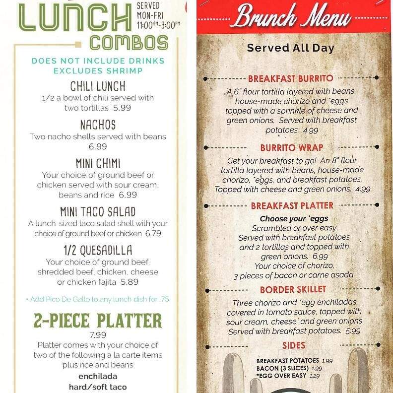 Rancho Grande Cantina - Parkville, MO menu_pic