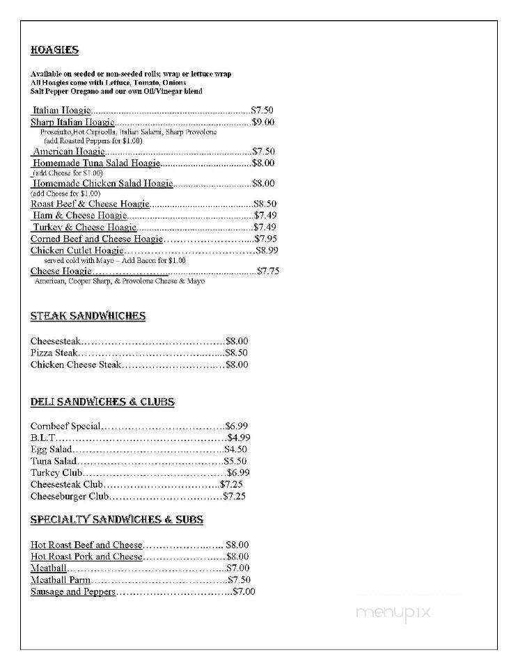 Nardi's Deli - West Berlin, NJ menu_pic