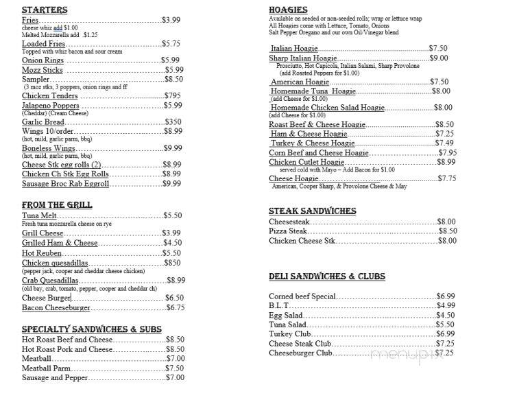 Nardi's Deli - West Berlin, NJ menu_pic