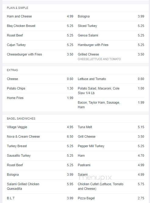 Bagel Cafe 23 - Cedar Grove, NJ menu_pic
