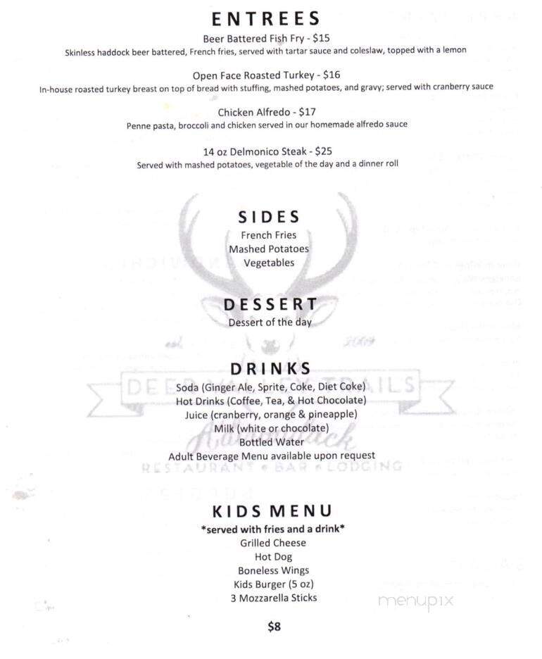 Deer Valley Trails - Saint Regis Falls, NY menu_pic