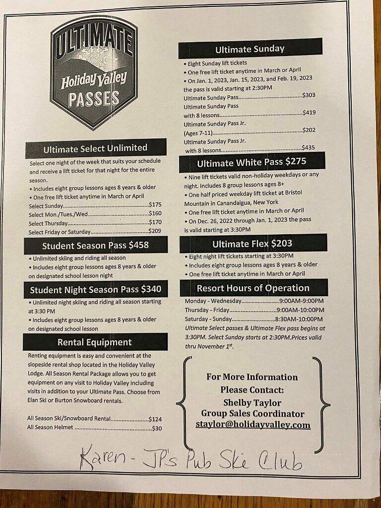 J P's Pub & Pizzeria - Lake View, NY menu_pic