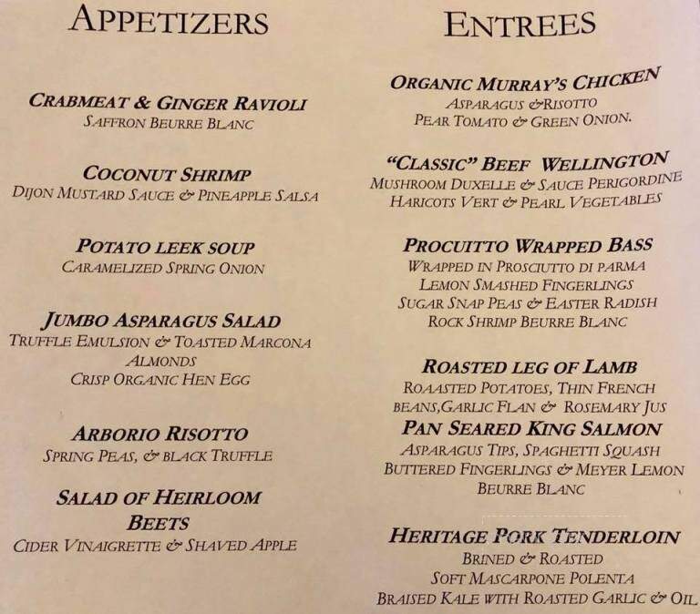 Restaurant X & Bully Boy Bar - Congers, NY menu_pic
