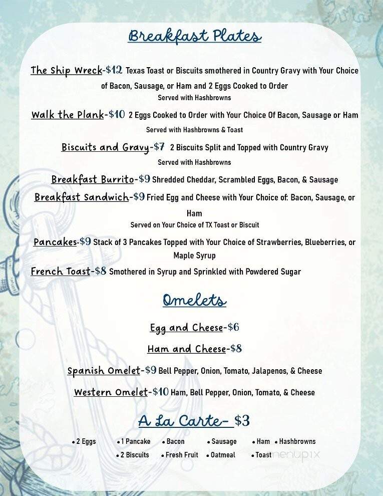 Alberta Creek Resort Cafe - Kingston, OK menu_pic