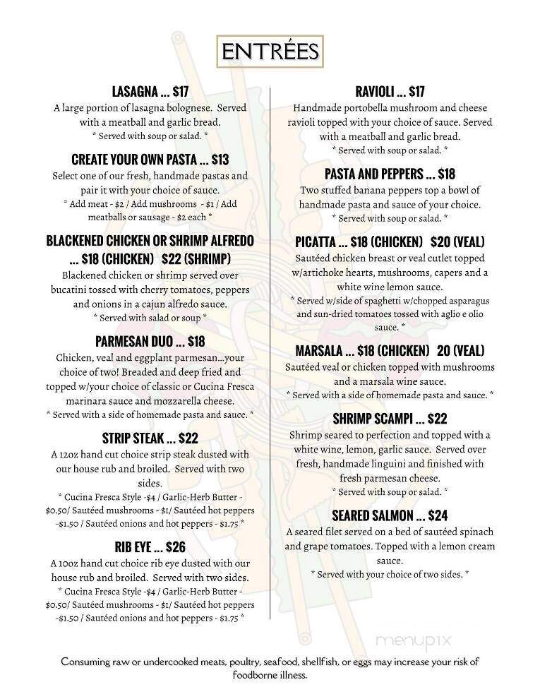 Fabrizi Restaurant - Hopwood, PA menu_pic