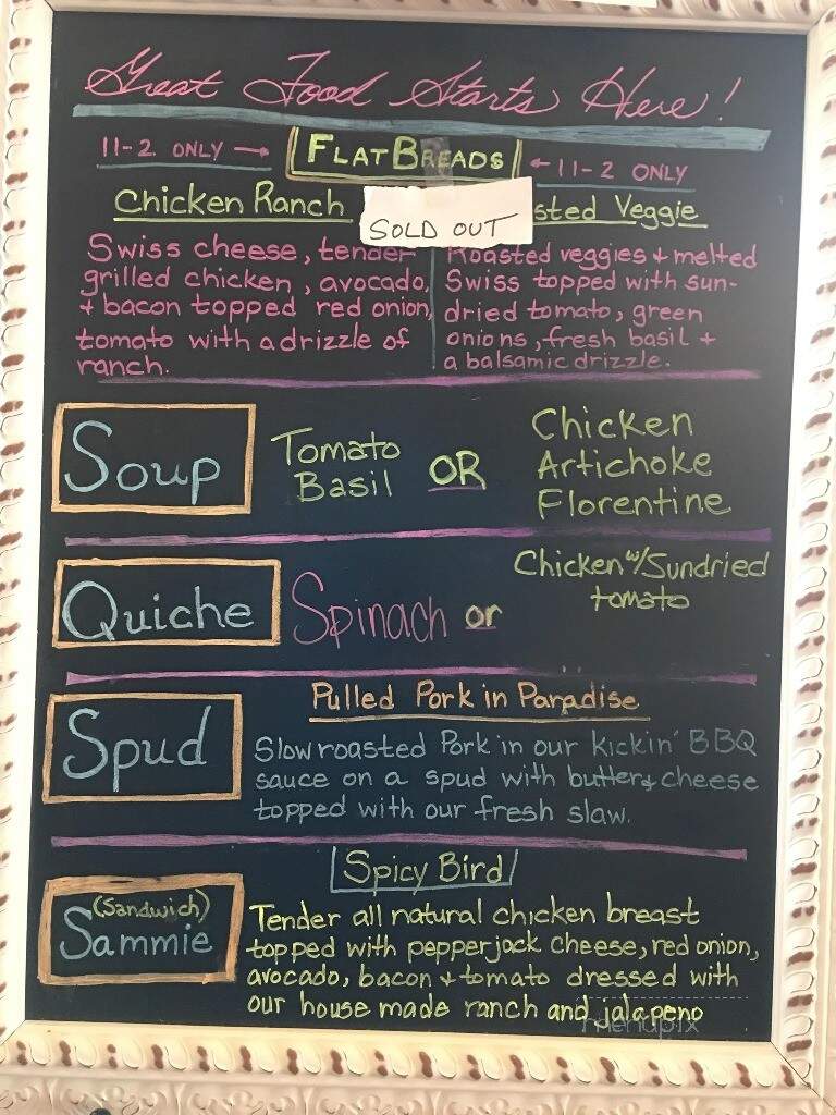 Central Perks - Marshall, TX menu_pic