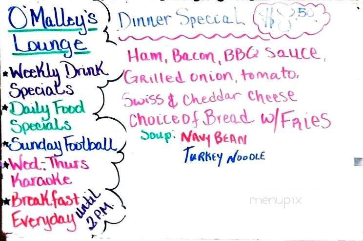 O'Malley's At Westside Lanes - Olympia, WA menu_pic