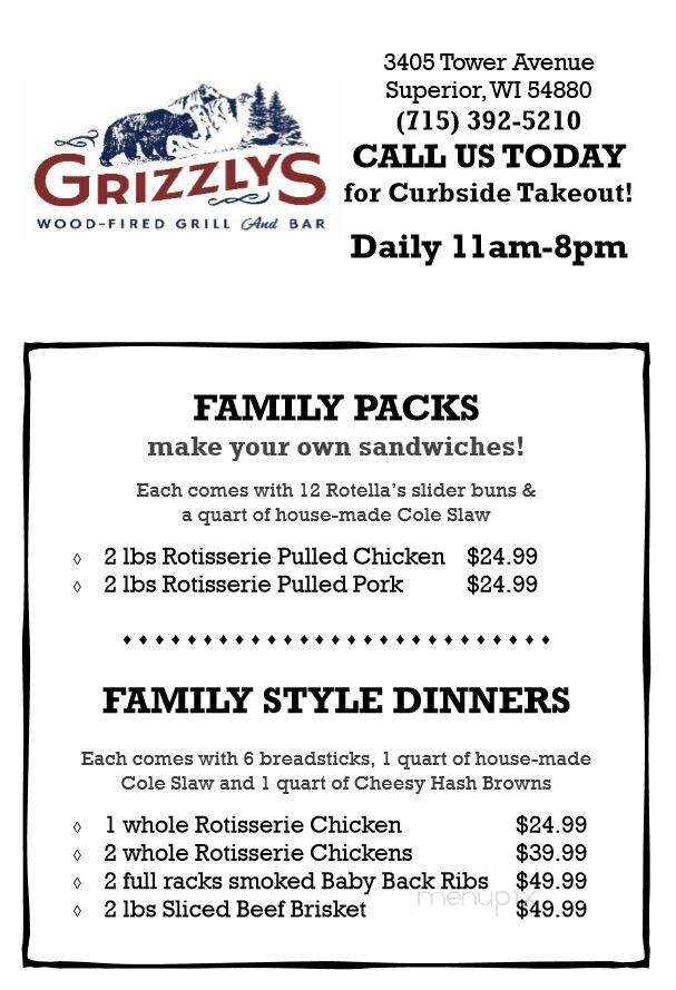 Grizzly's Grill N' Saloon - Superior, WI
