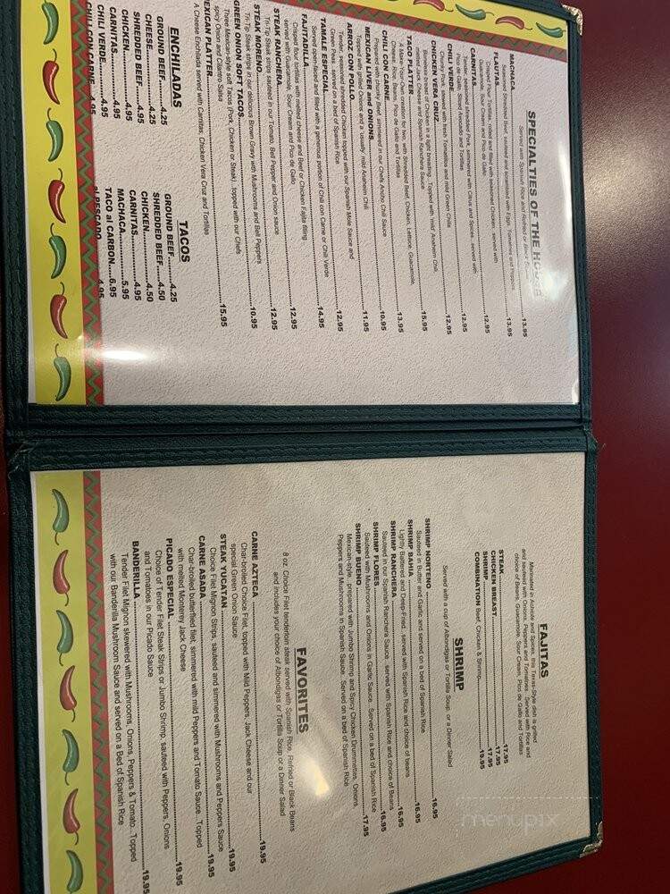 Green Onion Mexican Restaurant - San Pedro, CA menu_pic