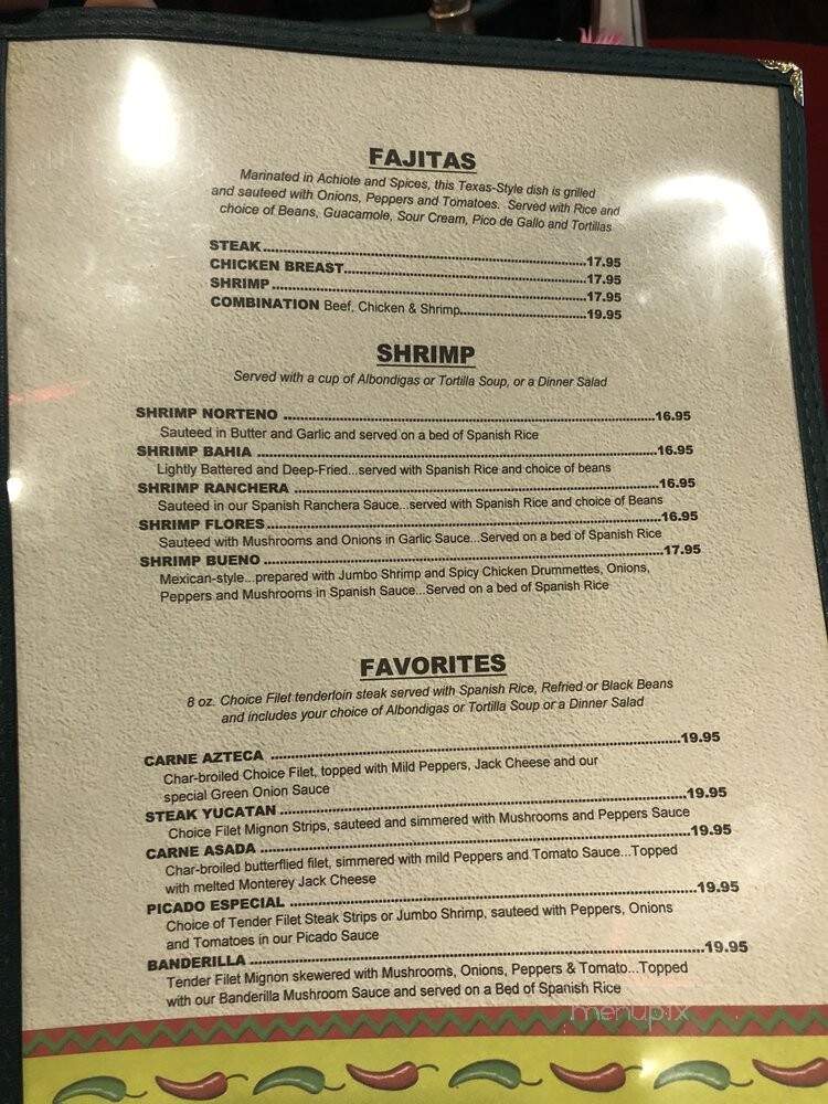 Green Onion Mexican Restaurant - San Pedro, CA menu_pic