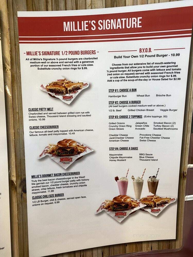 Millie's - Covina, CA menu_pic