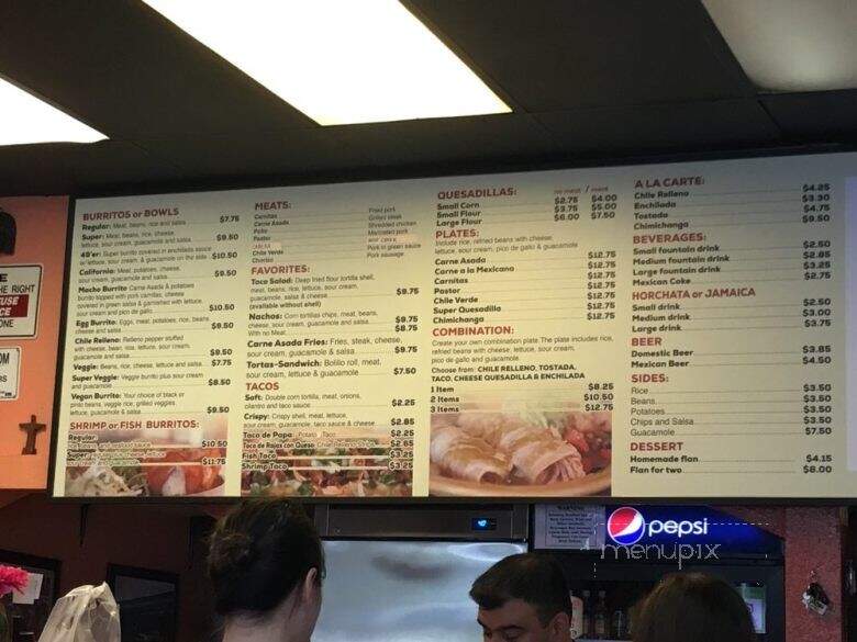 Taqueria Davis - Davis, CA menu_pic