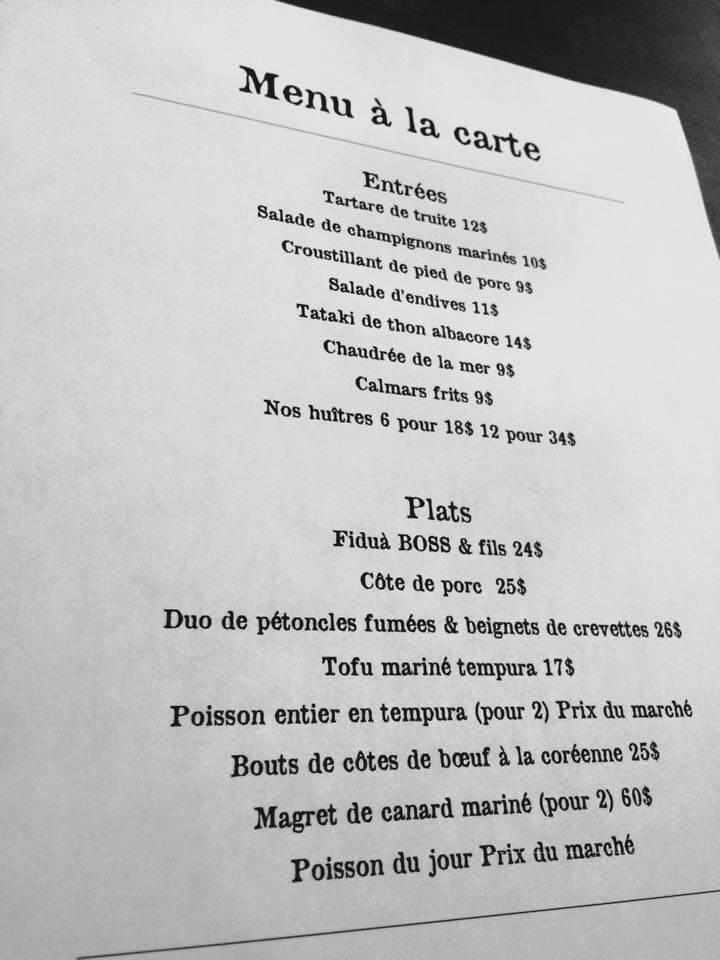 Chez Boss & Fils - Verdun, QC menu_pic
