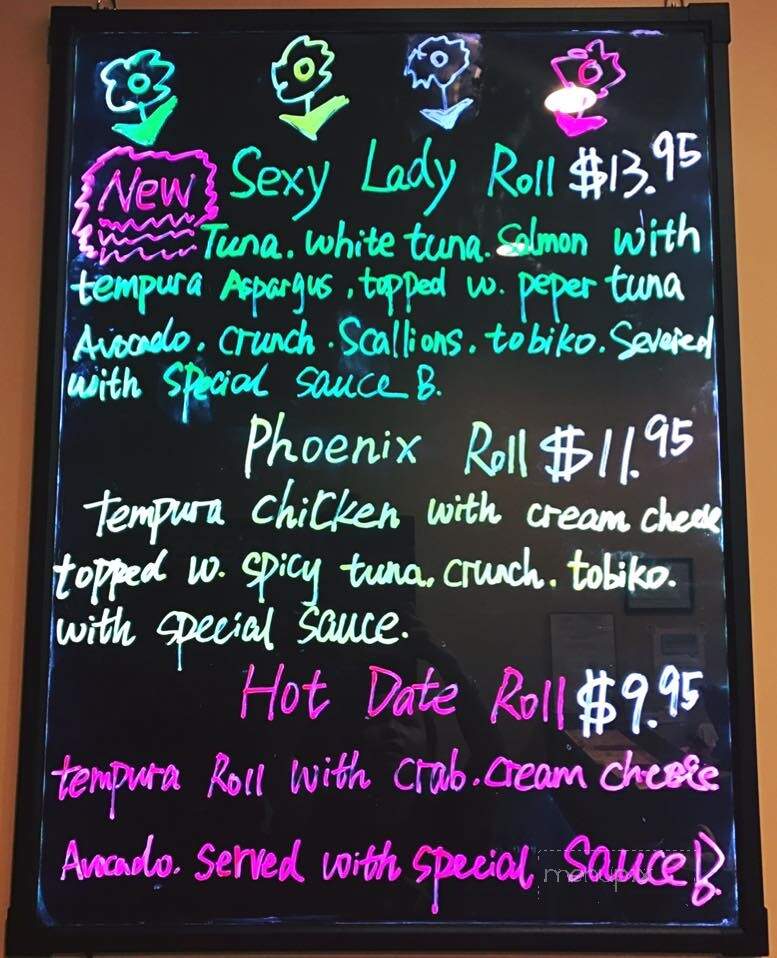 TOMO Hibachi & Sushi - North Branch, MN menu_pic