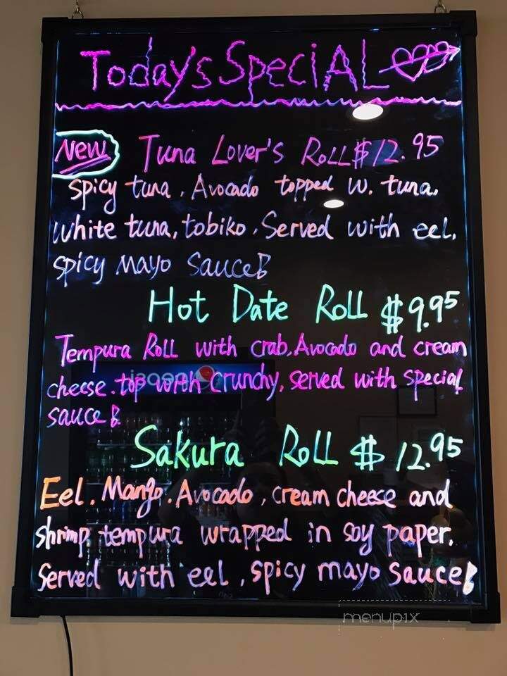 TOMO Hibachi & Sushi - North Branch, MN menu_pic