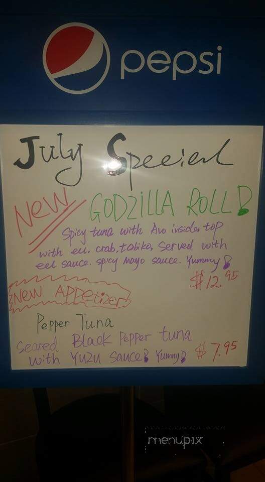 TOMO Hibachi & Sushi - North Branch, MN menu_pic