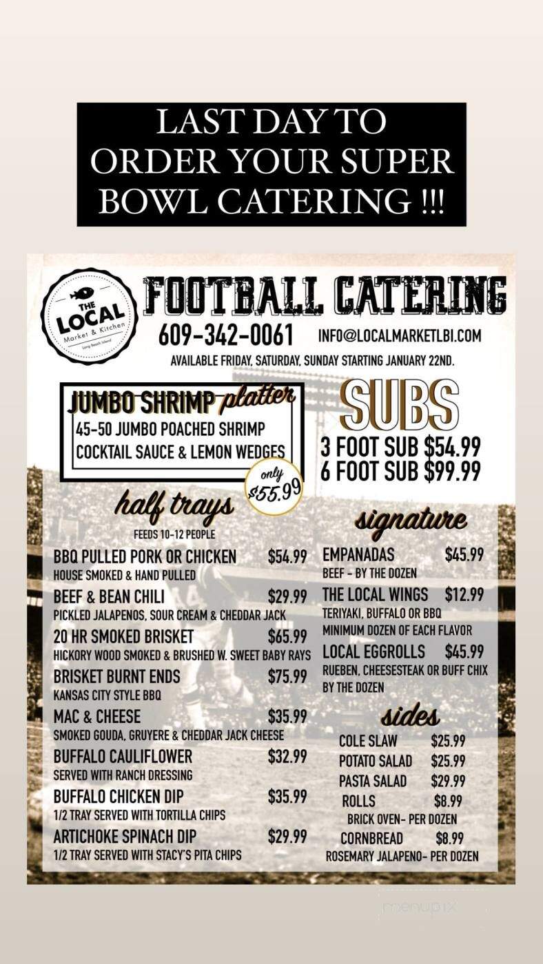 The Local - Ship Bottom, NJ menu_pic