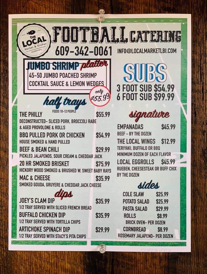 The Local - Ship Bottom, NJ menu_pic
