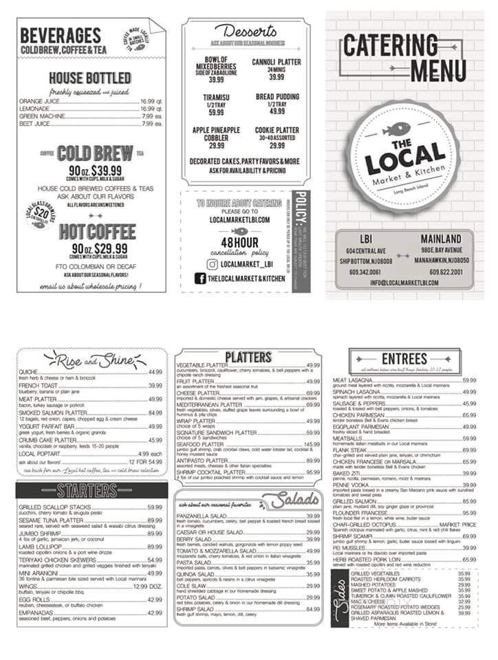 The Local - Ship Bottom, NJ menu_pic
