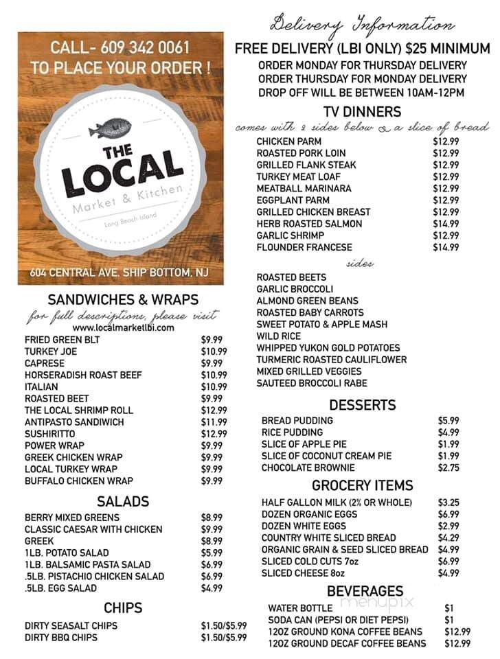 The Local - Ship Bottom, NJ menu_pic